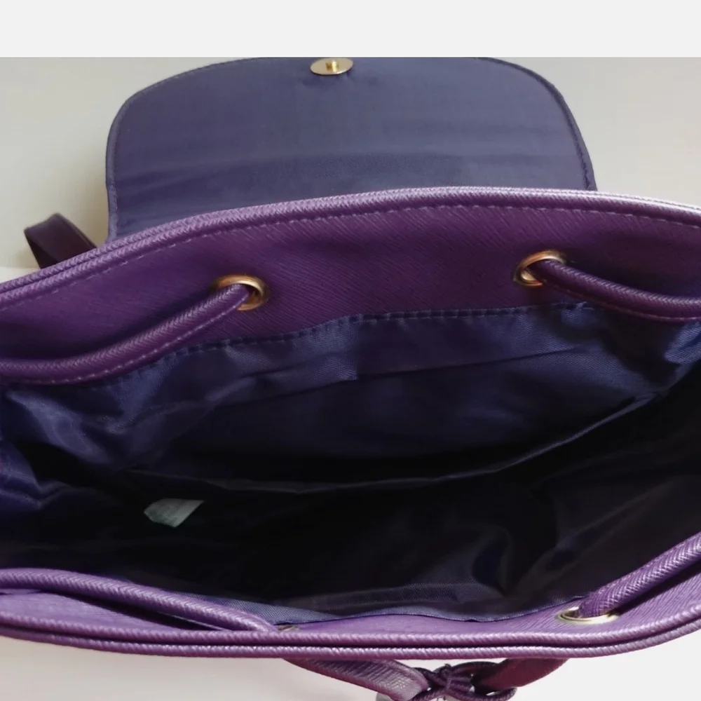 Elegant Purple Women's Backpack - Picture 3 of 6